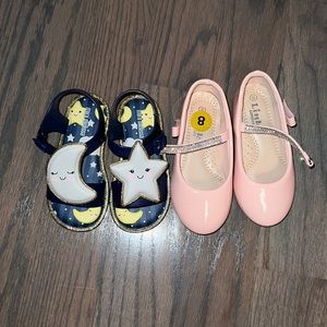 2 pairs of kids shoes